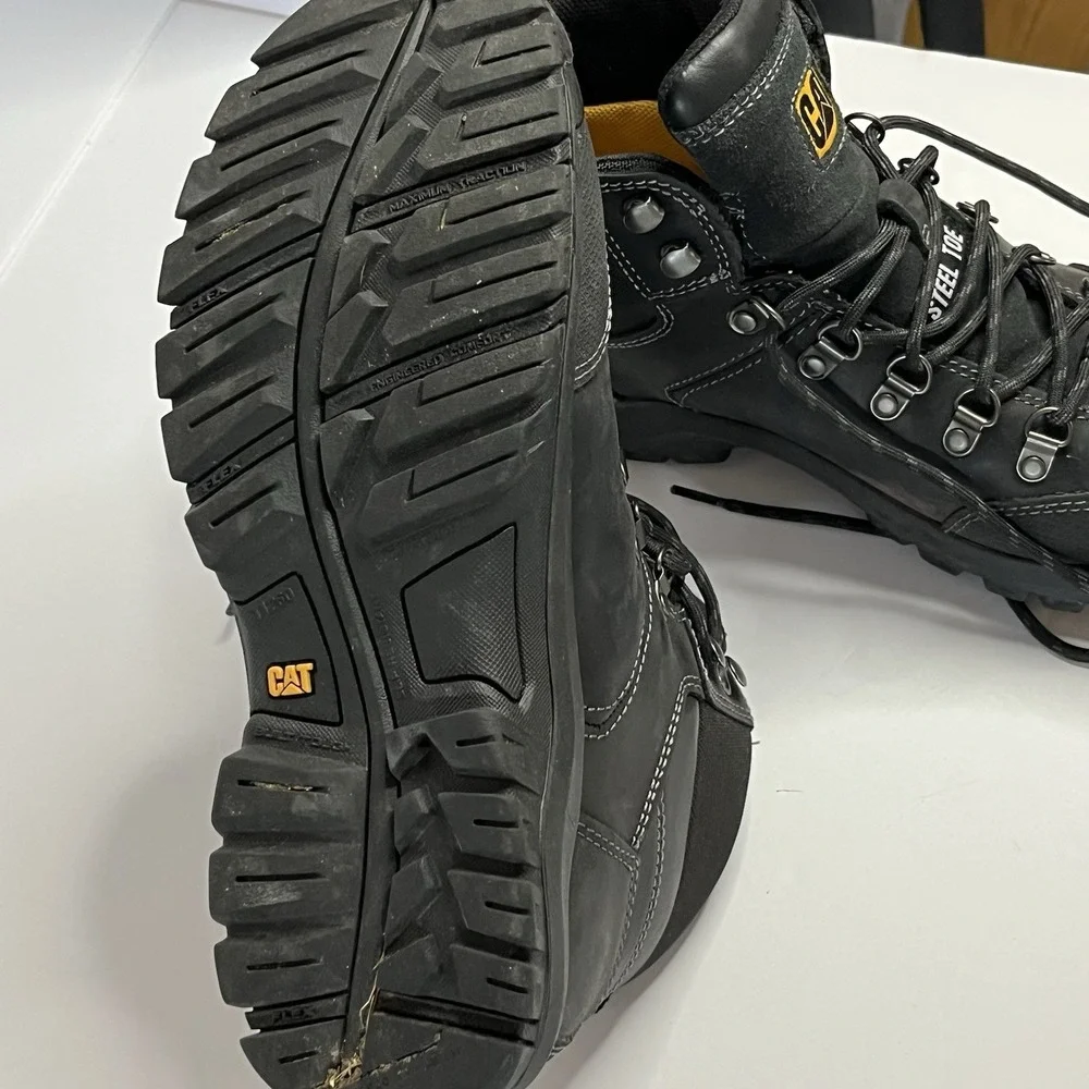 CAT P90936 Steel Toe Waterproof Work Boots ASTM F2413-18 EH Men's Size 10